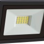Schwarzer LED Außenstrahler FL 7W aus Aluminium für Garten und Terrasse.