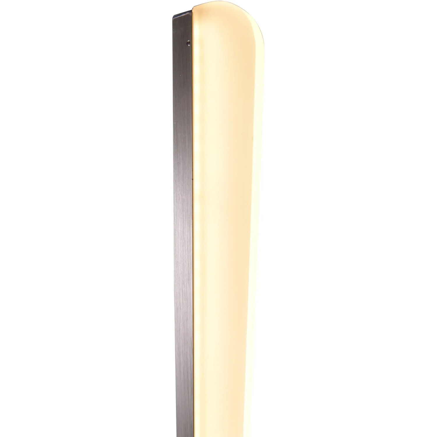 Näve LED-Stehleuchte Bones 2 Chrom, Design-Lampe mit Acrylglas und warmweißem Licht.