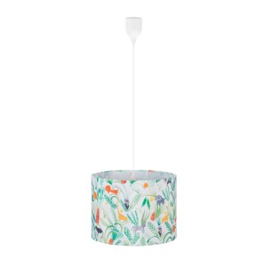 Relaxdays Kinderzimmerlampe Kunststoff Bunt Höhenverstellbar 140 cm x 35 cm 0,6 kg