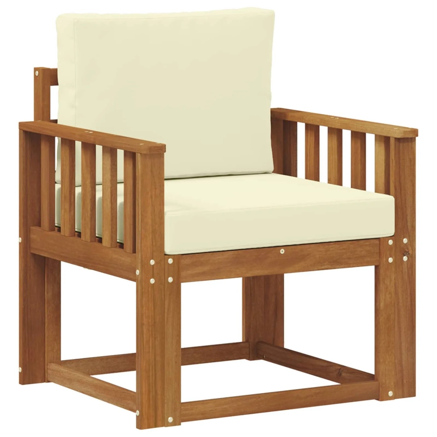 vidaXL Outdoor-Sofagarnitur Massives Akazienholz und Polyester 3436227