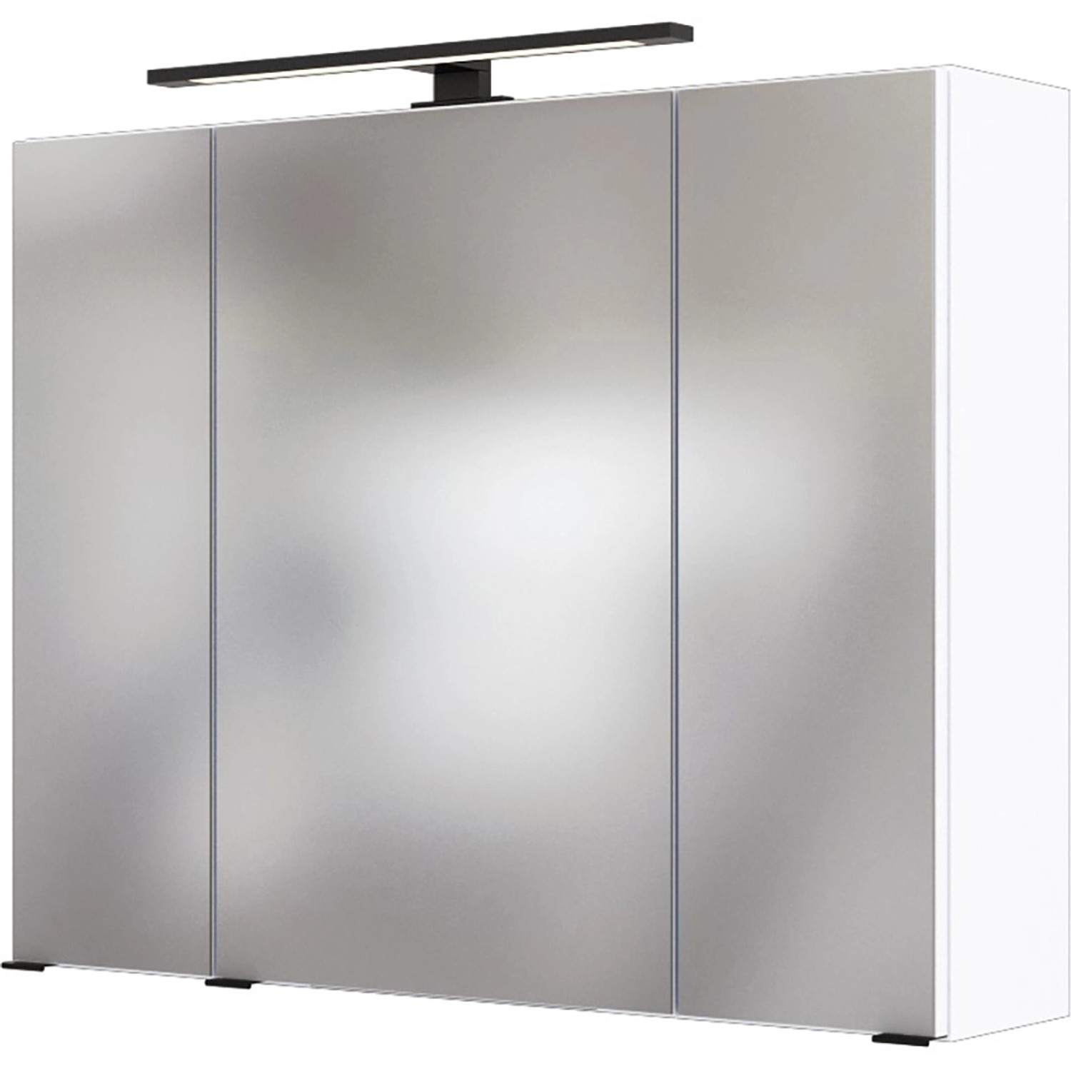 Held Spiegelschrank Rom Weiß 80 cm mit Softclose Türen