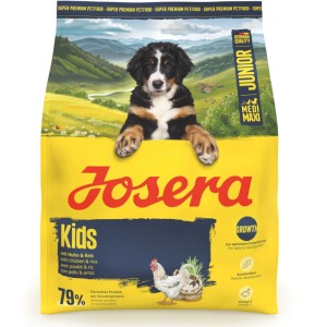 Josera Junior Kids Hunde-Trockenfutter mit Huhn & Reis, 900g Packung.