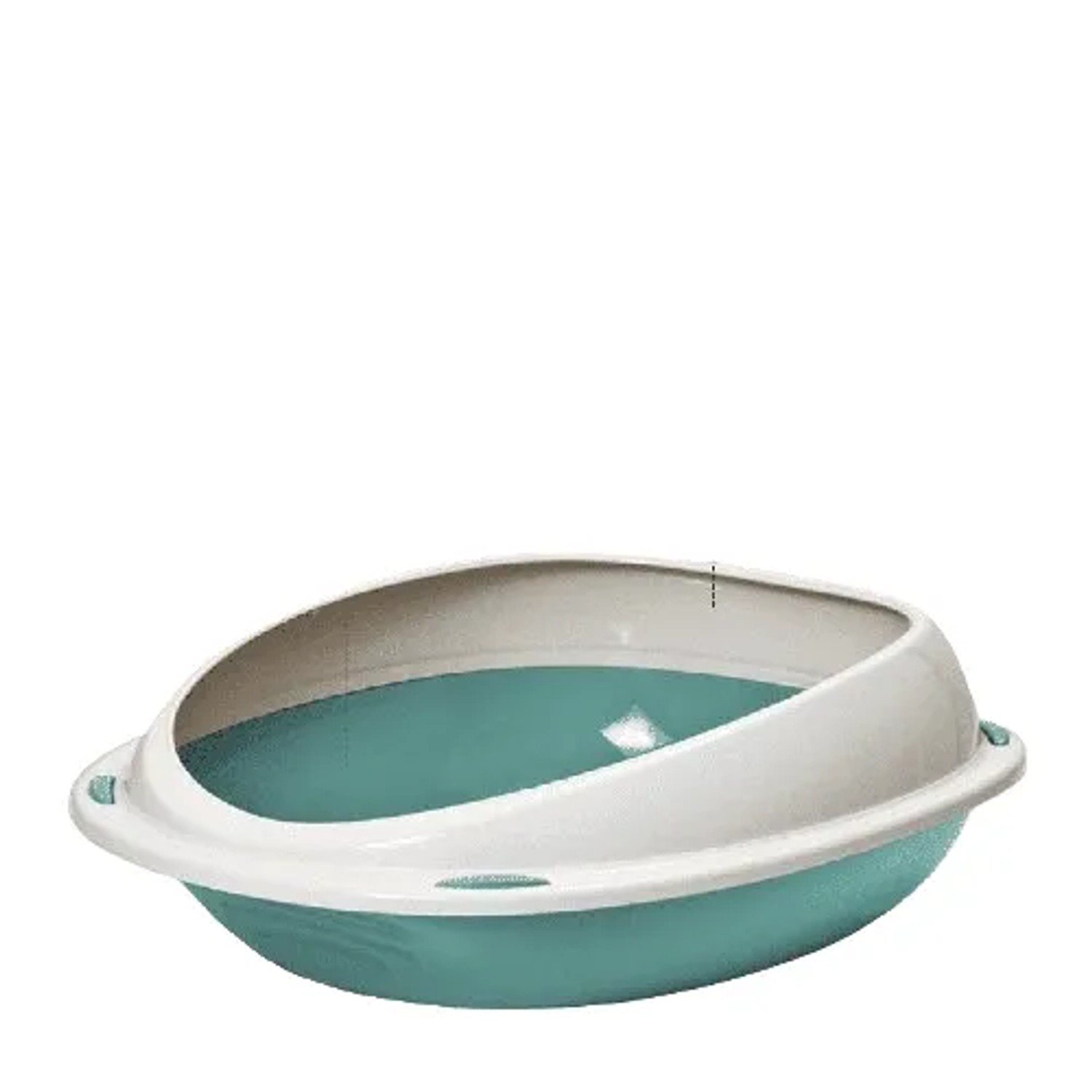 Rohrschneider Katzentoilette Shuttle in Verschiedenen Farben mit Spielkugel 2er Set Grün
