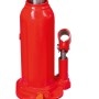 Roter hydraulischer Stockwagenheber SWH-5000 B mit 5 t Tragkraft und Bedienrohr.