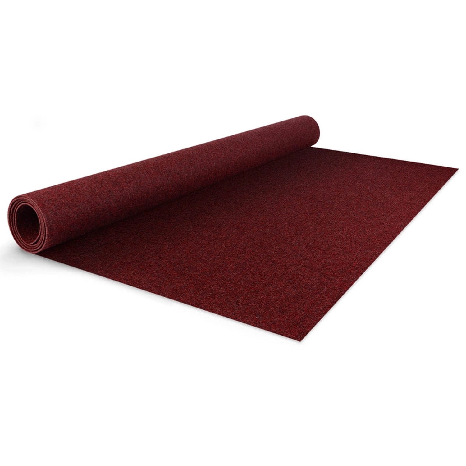 KARAT Individuell Zuschneidbarer Eventteppich Turbo Rot 100 x 1250 cm günstig online kaufen