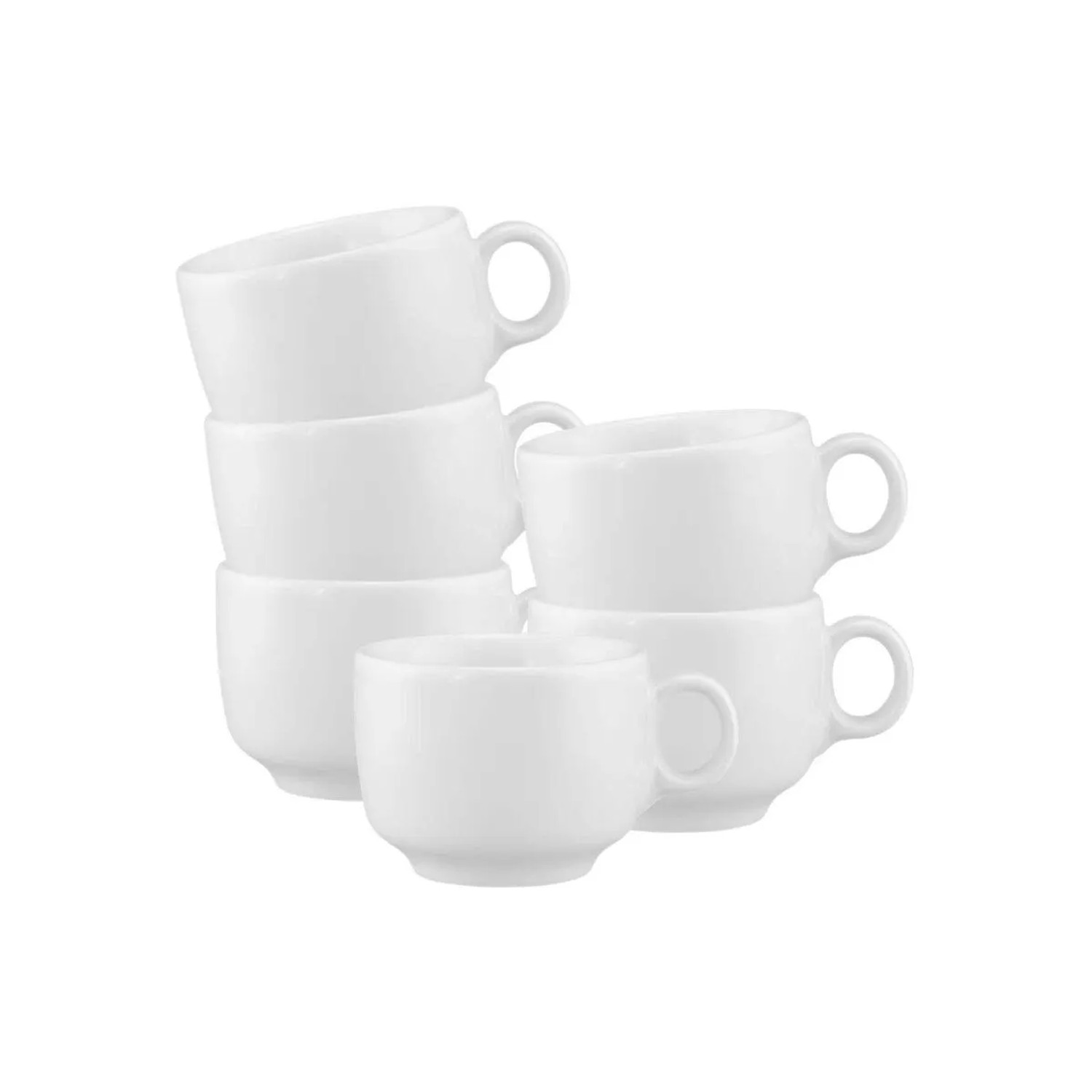 Seltmann Weiden Sento Home Espressotasse 80 ml 6er Set Weiß