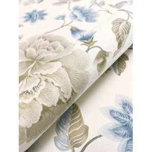 Newroom Vliestapete Viane Blue Blumen Floral