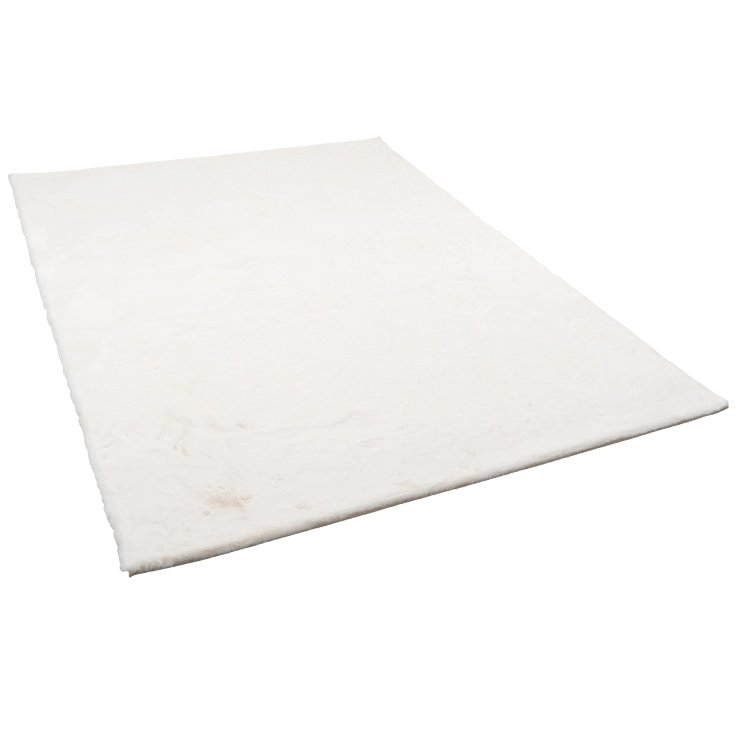 Pergamon Luxus Super Soft Fellteppich Plush Weiss 60x90cm günstig online kaufen