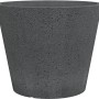 Scheurich C-Cone Pflanzgefäß, Ø 47 cm, Stony Black, konischer Blumentopf im Beton-Look für Garten und Balkon.