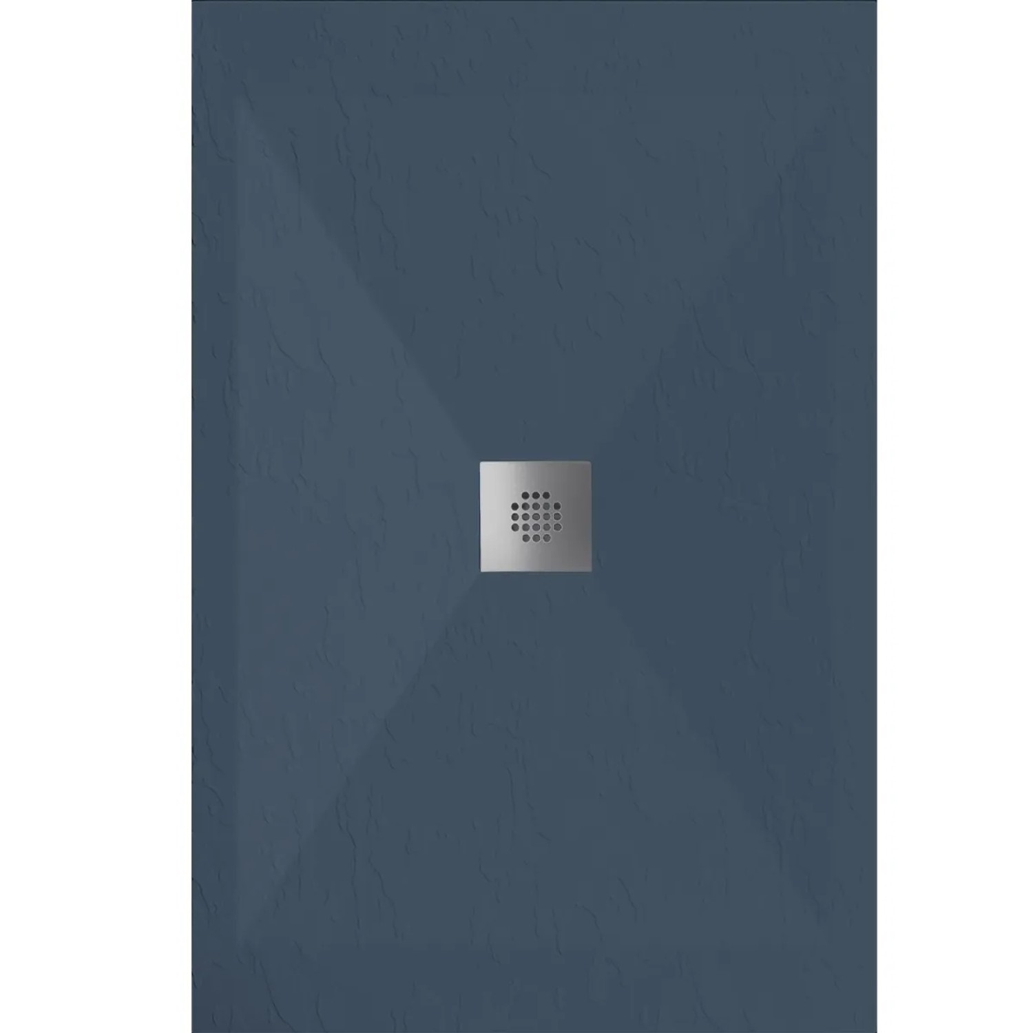 Mirlo Mineralguss Duschwanne Extra Flach Dexa  Anthrazit Ablaufschutz Chrom 80x200cm