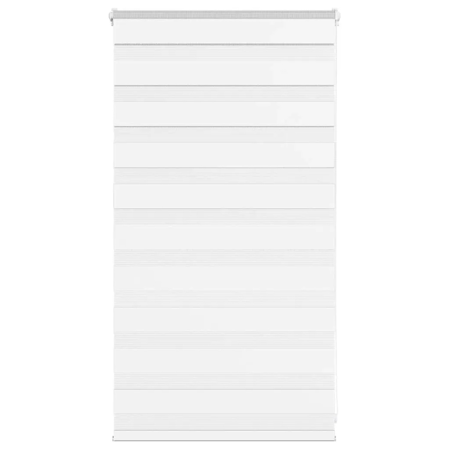 vidaXL Doppelrollo Weiß 80x100 cm Stoffbreite 75,9 cm Polyester 4014725 günstig online kaufen