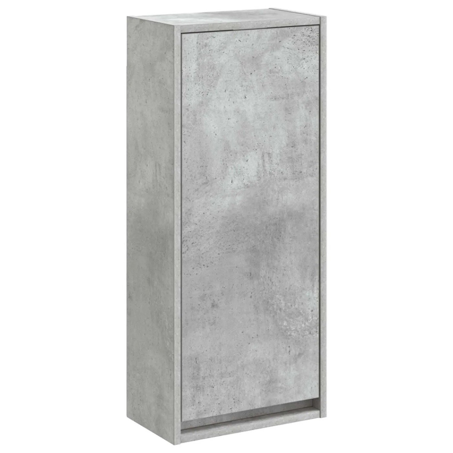 vidaXL Wandmontierte Waschbecken-Vanität Betongrau 35 x 20 x 81 cm 890763