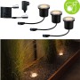 Paulmann LED-Bodeneinbaustrahler Floor Plug & Shine 3er Set für den Außenbereich, warmweißes Licht.