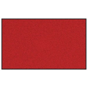 vidaXL Fußmatte Rot und Schwarz 90 x 150 cm Polypropylen und Vinyl 4100793