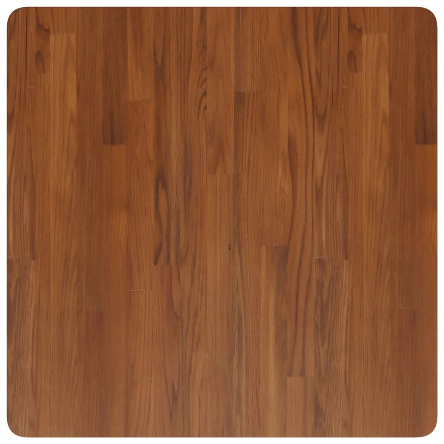 vidaXL Tischplatte Quadratisch Dunkelbraun 70x70x2,5cm Eiche Behandelt