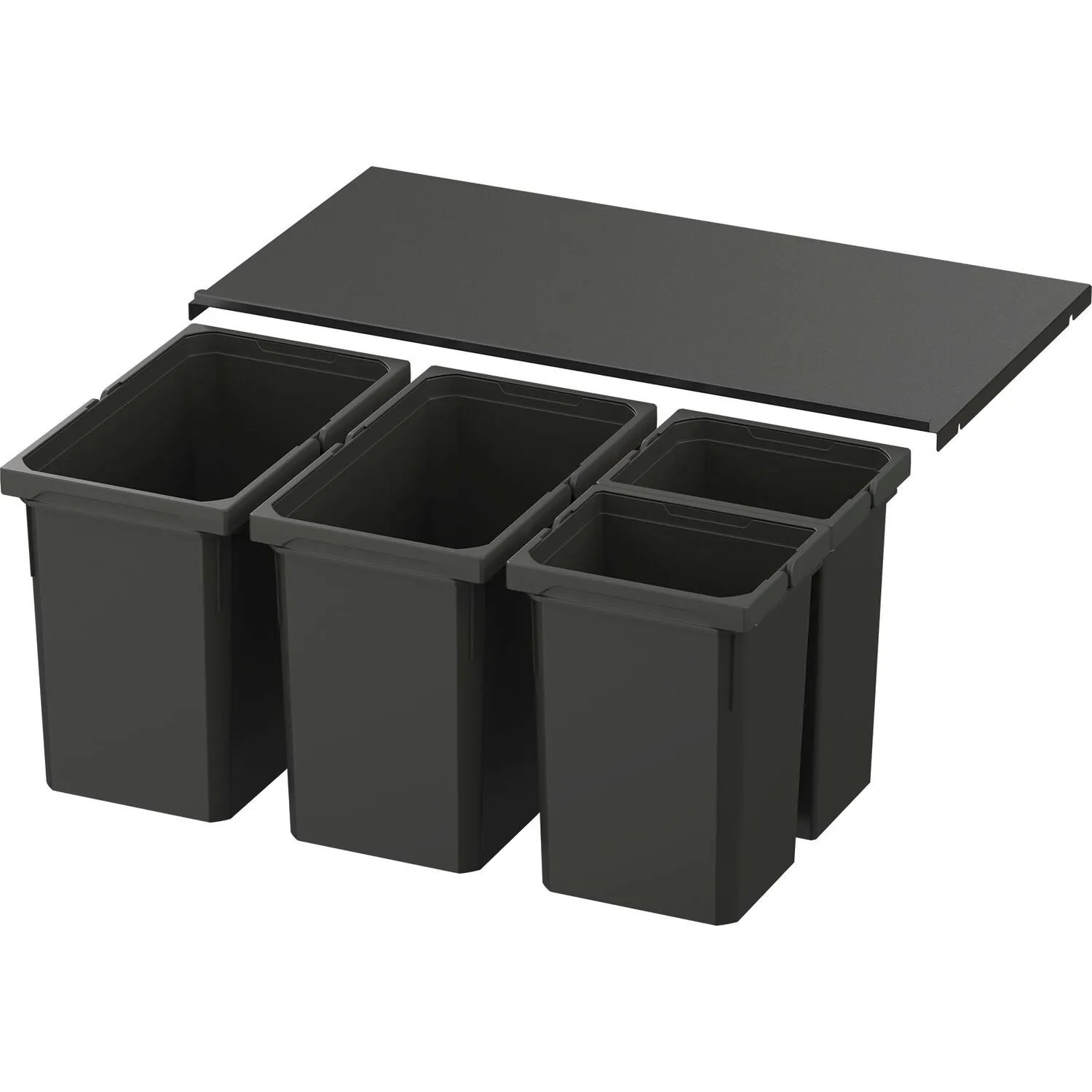 Vauth-Sagel Abfalltrennsystem Envi Free Pro Korpusbreite 800 mm Höhe 326 mm Lava