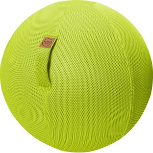 Grüner Sitting Ball Hocker Mesh 150 l mit Tragegriff, ideal zum Sitzen und Entspannen.