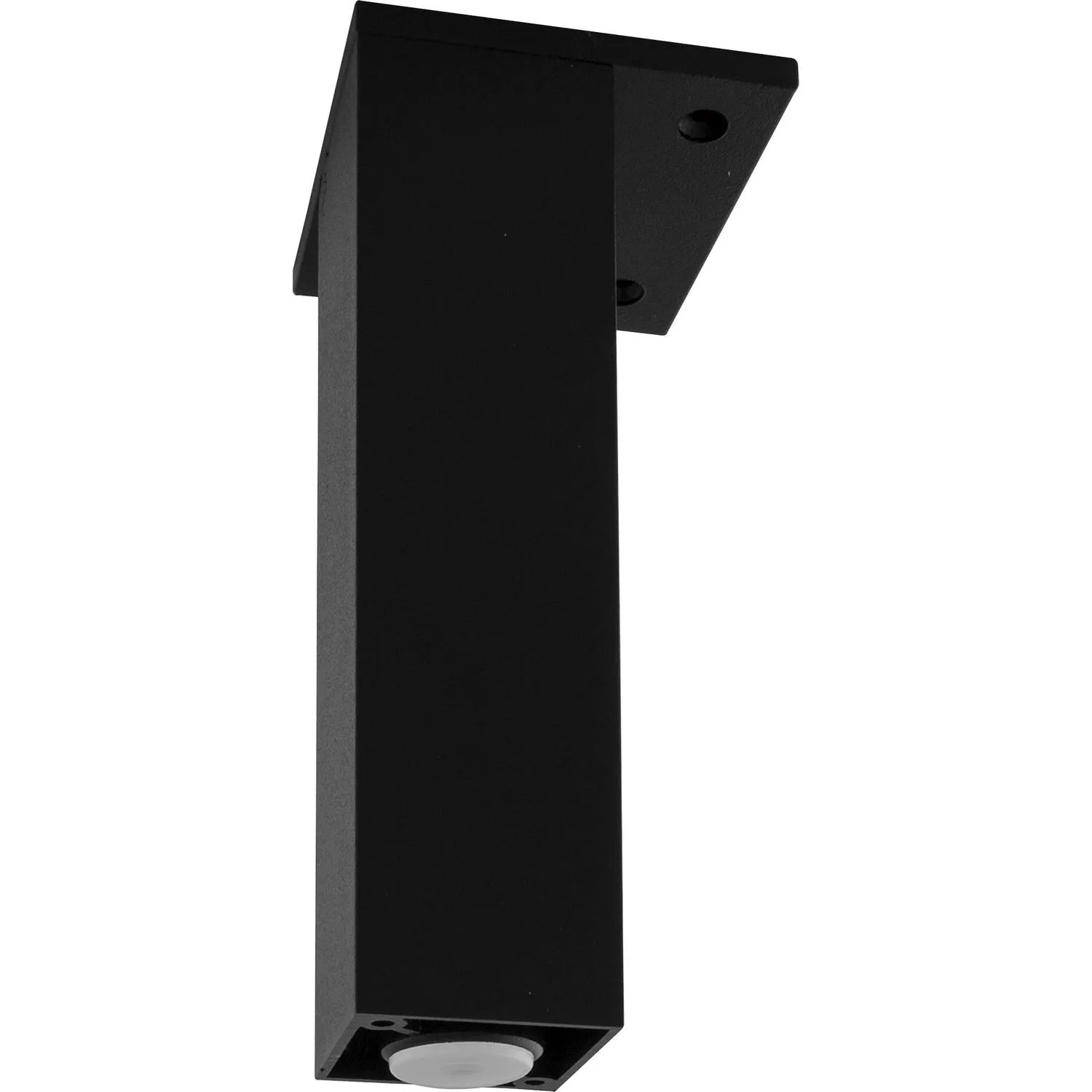 Simausrom Möbelfuß 40x40 mm Länge 160 mm Verstellbar Aluminium Schwarz