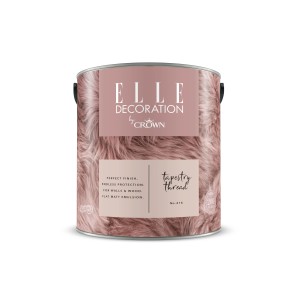 ELLE DECORATION by Crown Wandfarbe Tapestry Thread No. 418, matte, 2,5 Liter Dose.