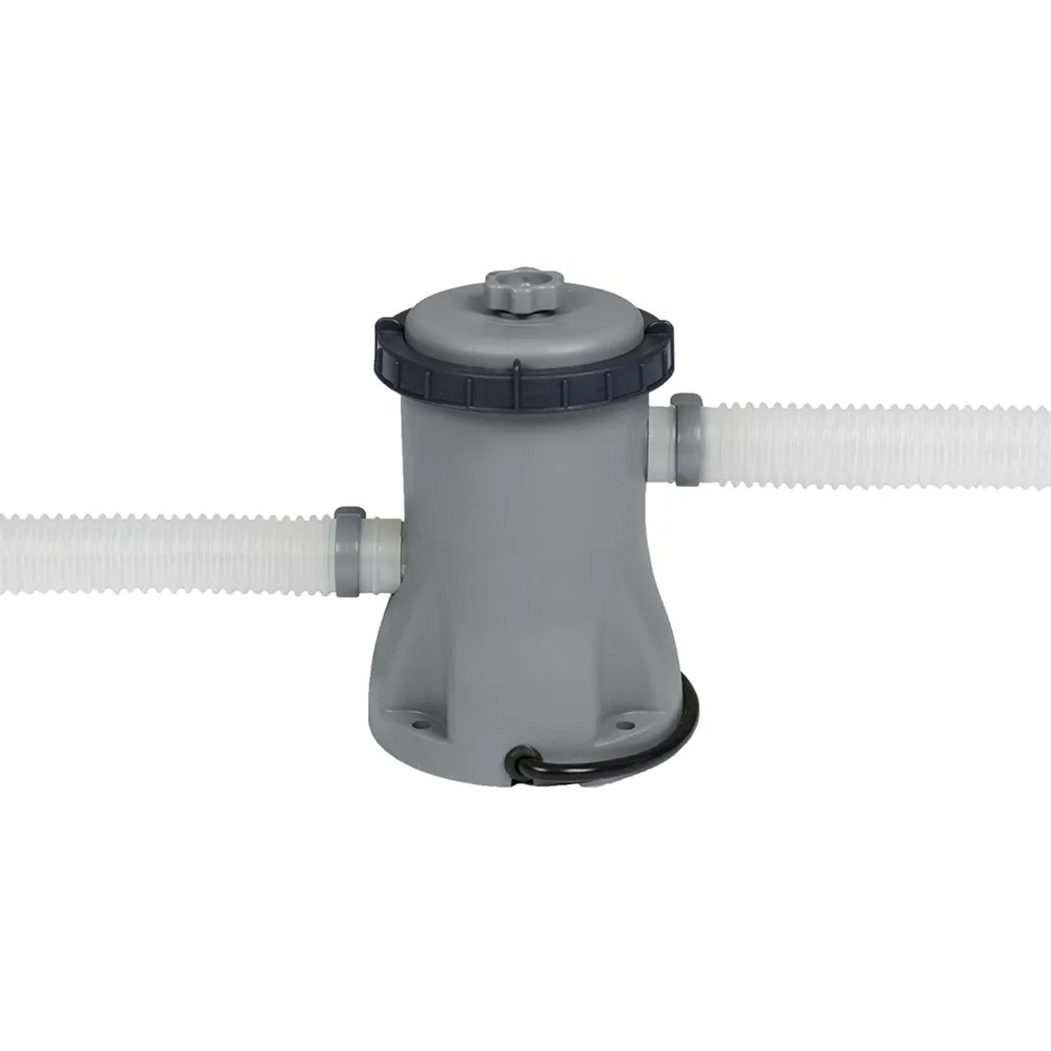 Bestway Filterpumpe für Fast Set Pool, 1.249 l/h, grau mit Schlauchanschlüssen.