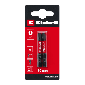 Einhell Impact Bit-Set, 2-teilig, PH3, 50 mm, für Schraubendreher und Akkuschrauber.
