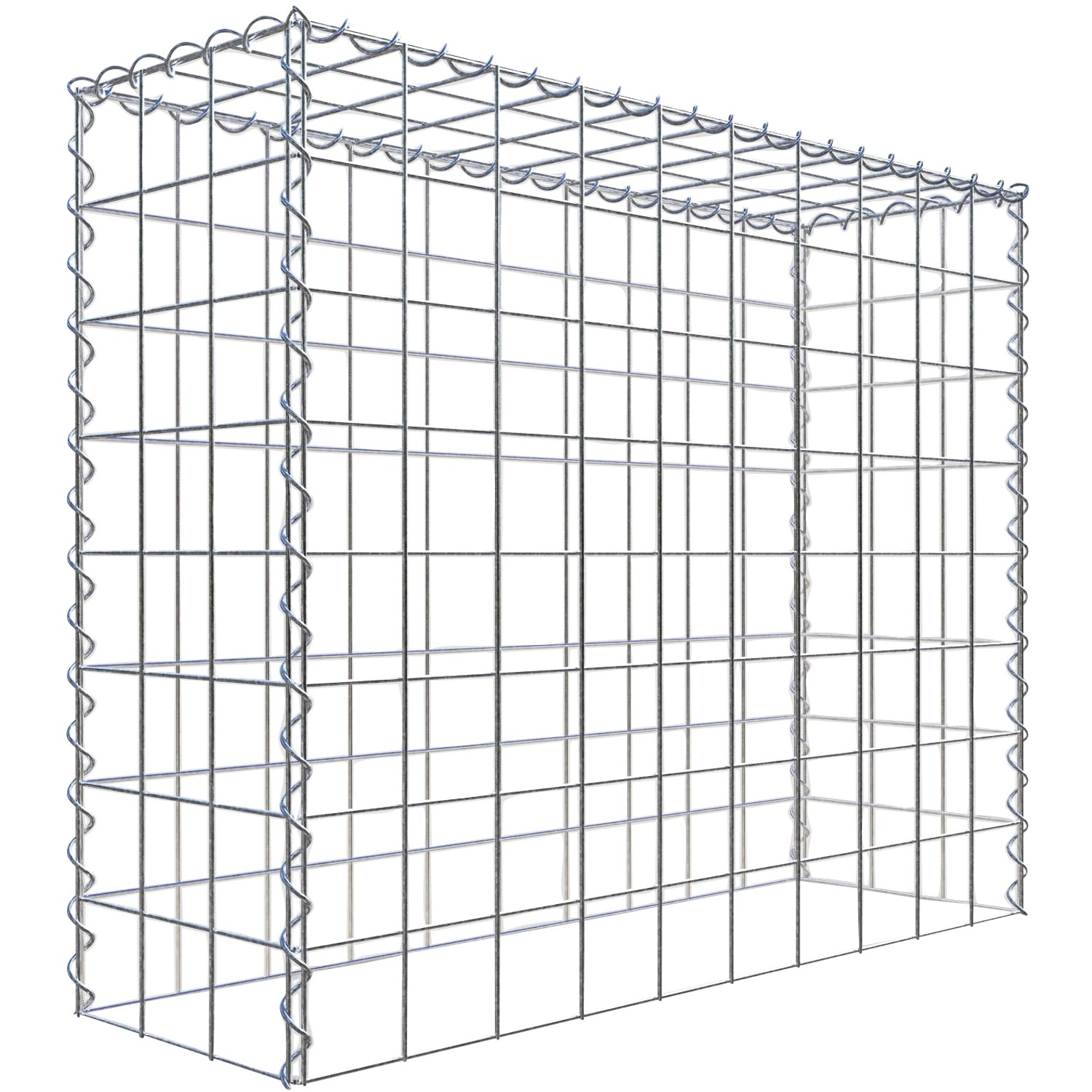 Gabiona Gabione-Anbaukorb Typ 3 80 x 100 x 30 cm Maschenw 10 x 10 cm