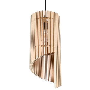 Moderne Hängeleuchte Alexia von Sollux Lighting aus Holz, skandinavisches Design für Lampen & Leuchten.