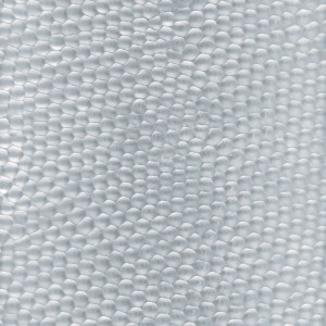 Gehämmertes Strukturblech aus Aluminium, naturfarben, 250x500x0,5mm.