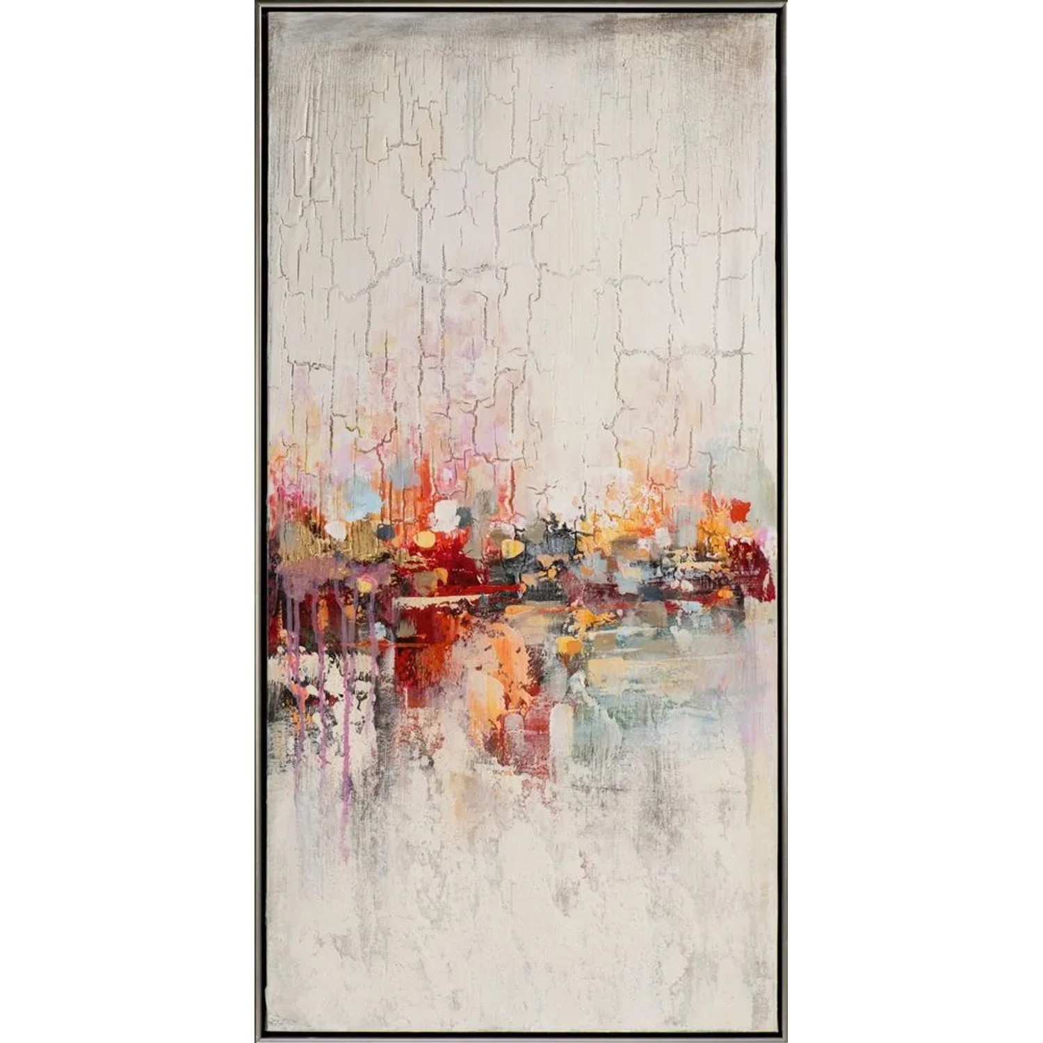 Art Universe Leinwandbild Warme Farbmelodie 52 x 102 cm
