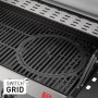 Enders Gasgrill Chicago Next 4 R Turbo: Emaillierter Gussrost mit Switch Grid System für vielfältige Grillmöglichkeiten.