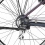 Detailaufnahme des Hinterrads vom Fischer E-Bike Trekking ETD 1806 mit Shimano 24-Gang Schaltung.