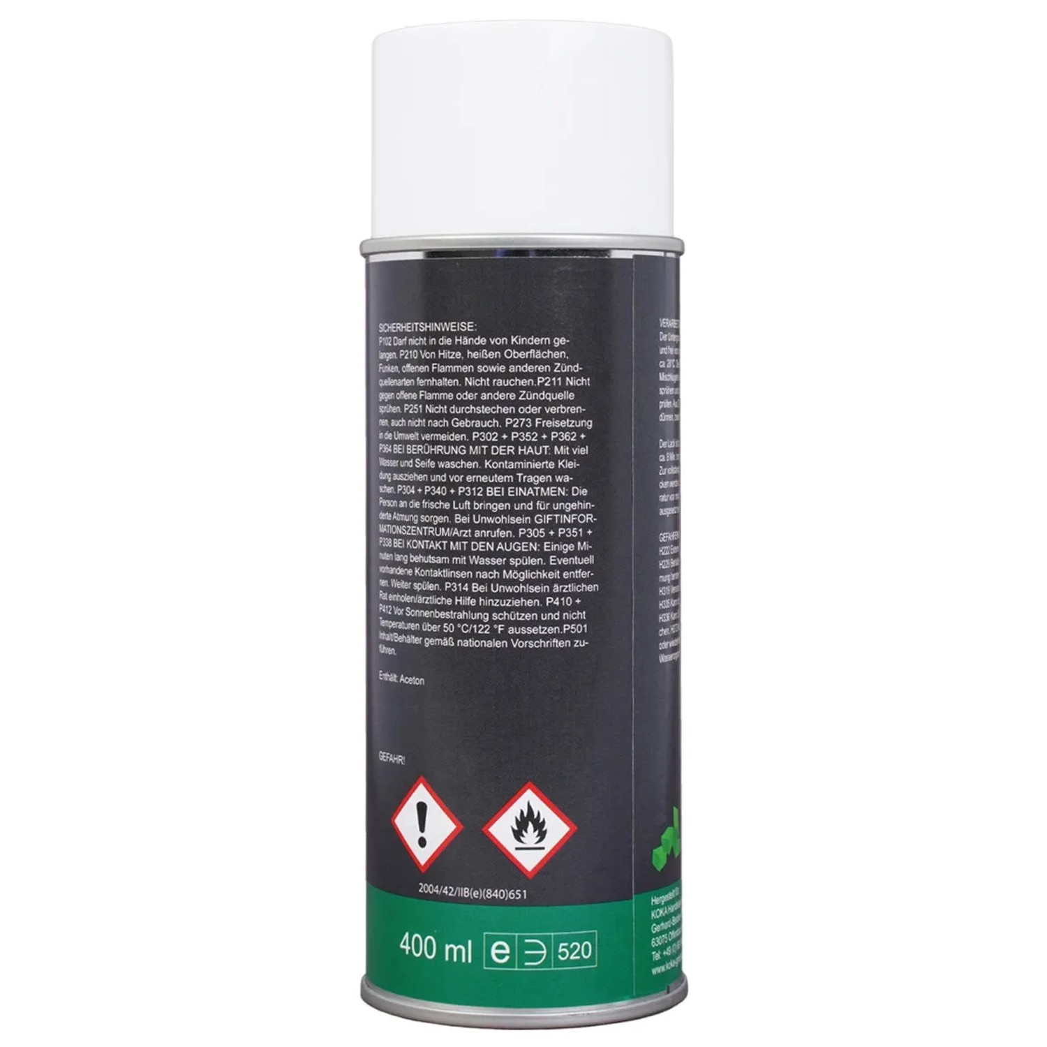 KOKA Thermolack Transparent 400ml, hitzebeständig bis 600°C für Grill, Auspuff und mehr.