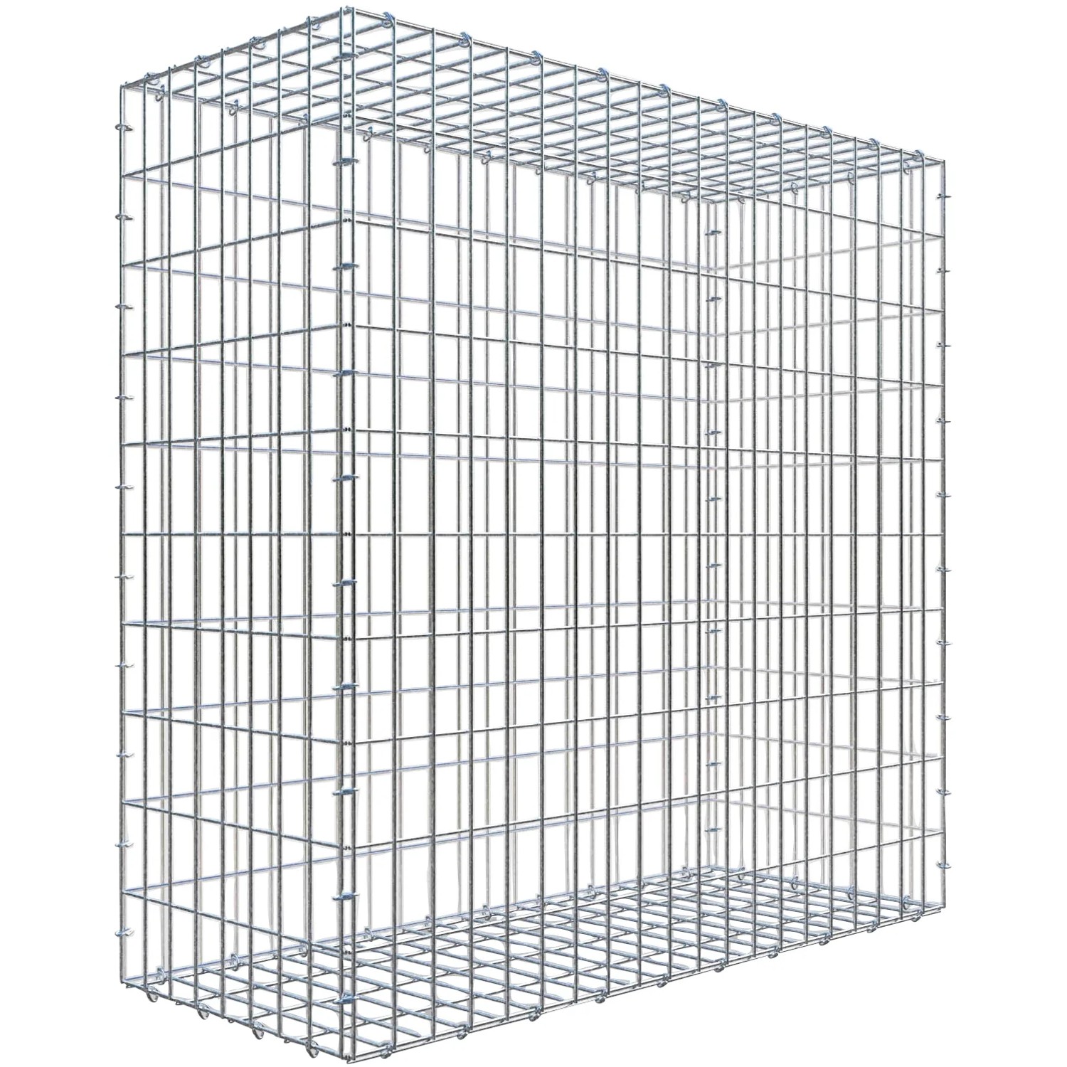 Gabiona C-Ring-Gabione 100 x 100 x 40 cm Maschenw 5 x 10 cm