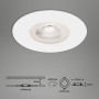 Brilo LED-Einbauleuchte Kulana, 3er-Set, dimmbar, weiß. Spritzwassergeschützt, ideal für Bad.