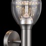 Moderne Globo LED-Außenwandleuchte CALLISTO aus Edelstahl, 11W, warmweißes Licht.
