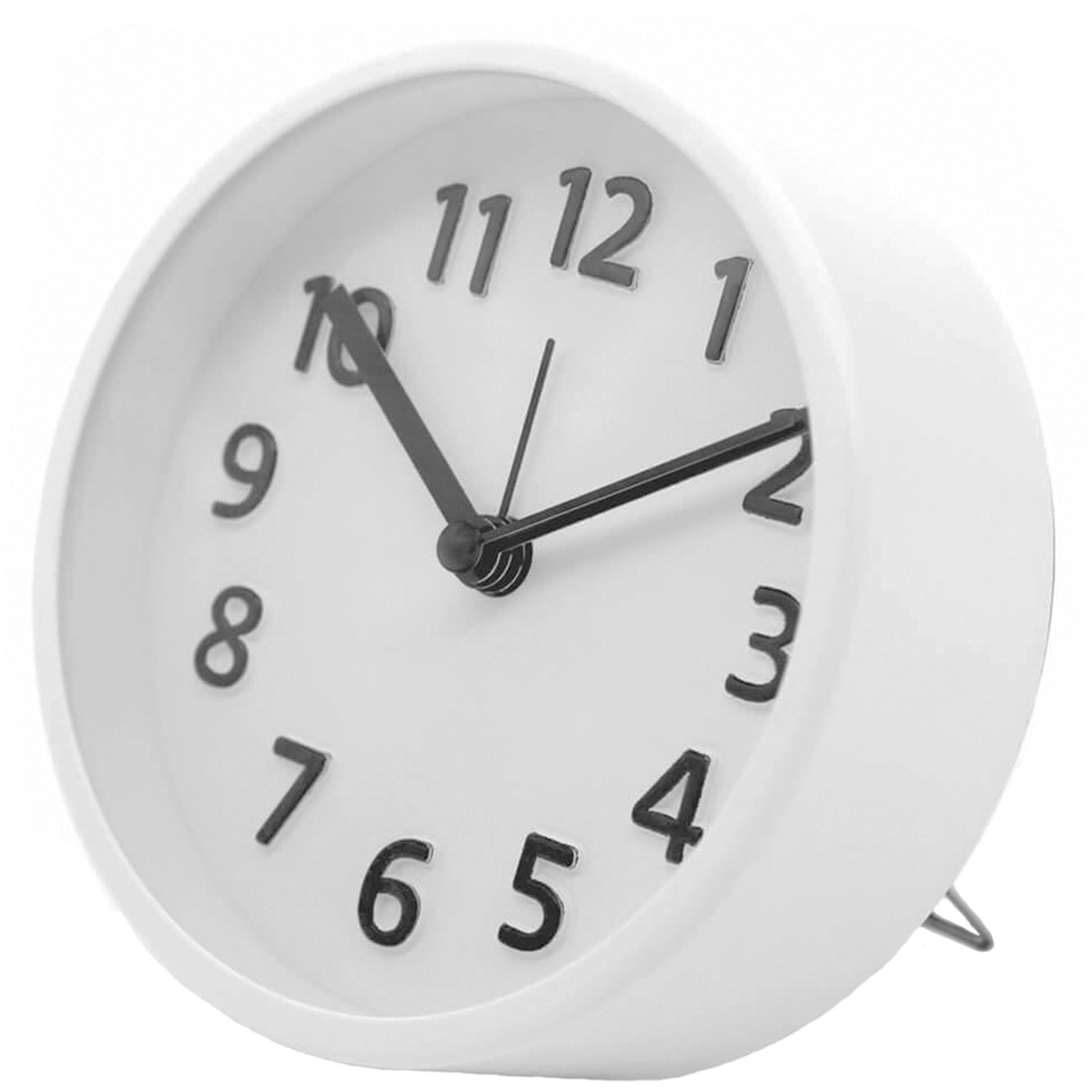 Wall-Art Wecker Minimalistisch Ø 11 cm Weiß kaufen bei OBI