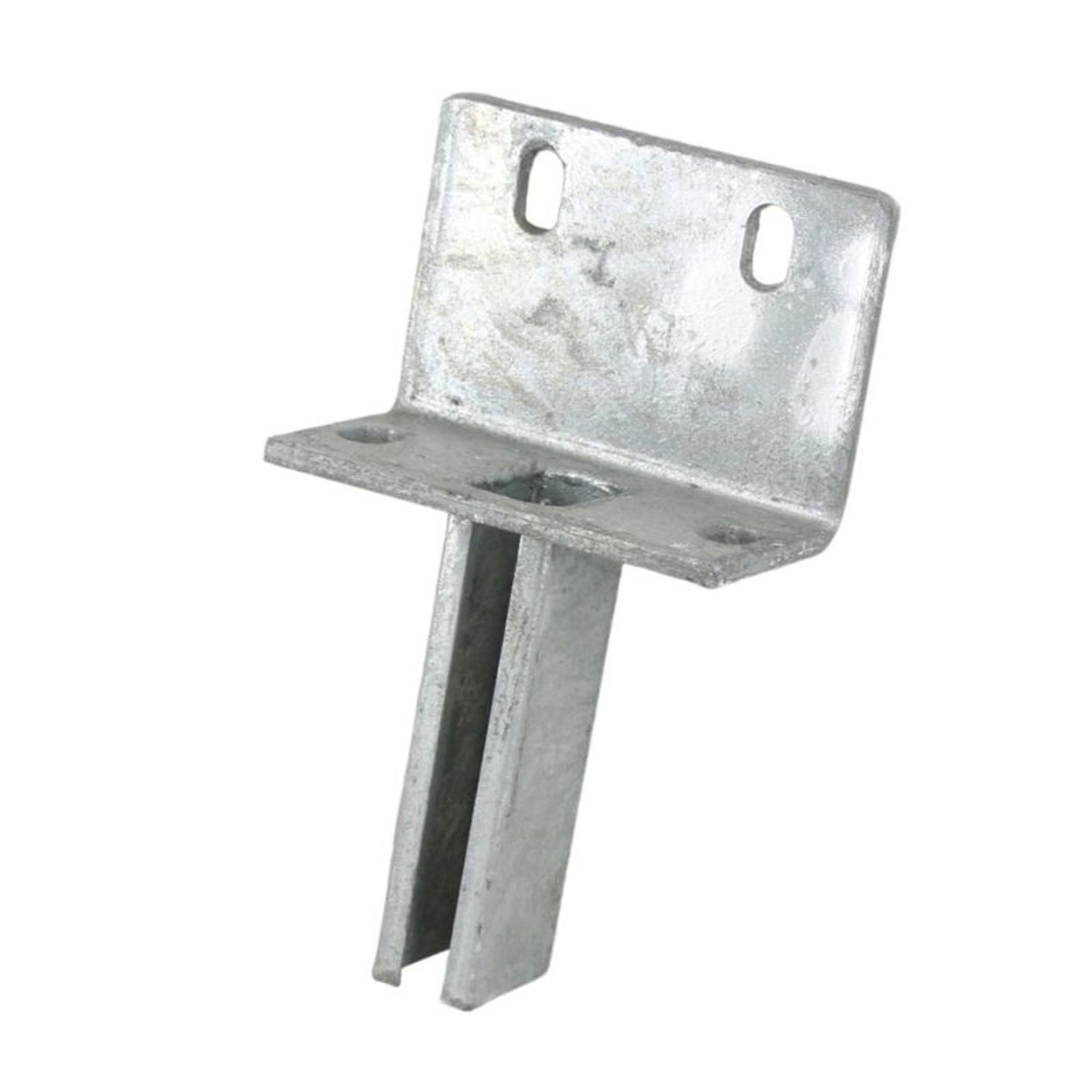 Galaflor L-Bodenplatte für Zaunpfosten 60x40 mm - Verzinkt günstig online kaufen