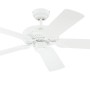 Weißer WESTINGHOUSE Deckenventilator Monarch, 122 cm Durchmesser, mit Zugkette.