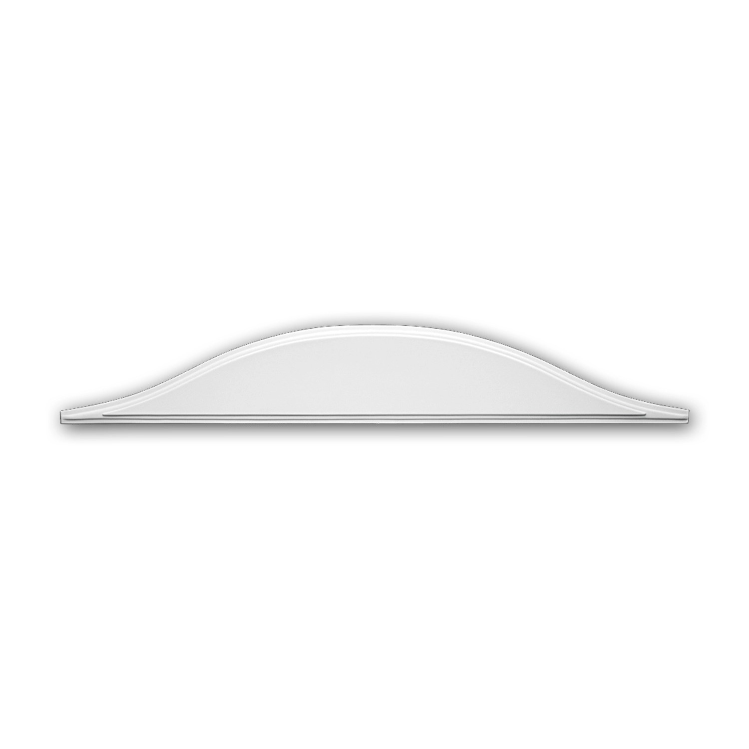 PROFHOME 154012 Zierelement Türumrandung Stuckdekor aus Polyurethan 73,0 cm x 11,5 cm x 1,0 cm Weiß