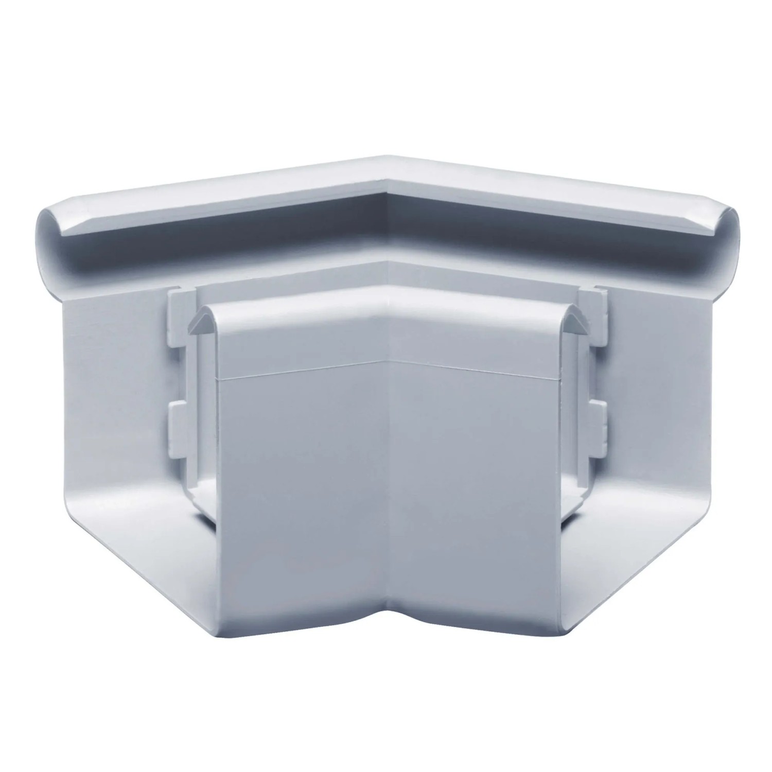 Inefa Rinnenwinkel 135 Grad Außeneck NW 68 Kastenrinne PVC Grau