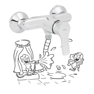 baliv Duscharmatur DU-5750 Chrom mit Comic-Illustration für Badespaß.