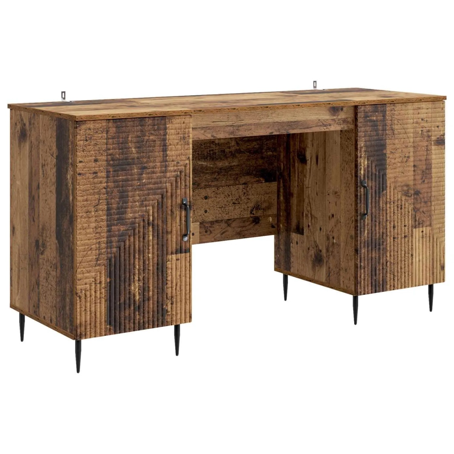 vidaXL Schreibtisch mit Regal Altholz 142,5 x 50 x 75 cm Holzwerkstoff 3414610