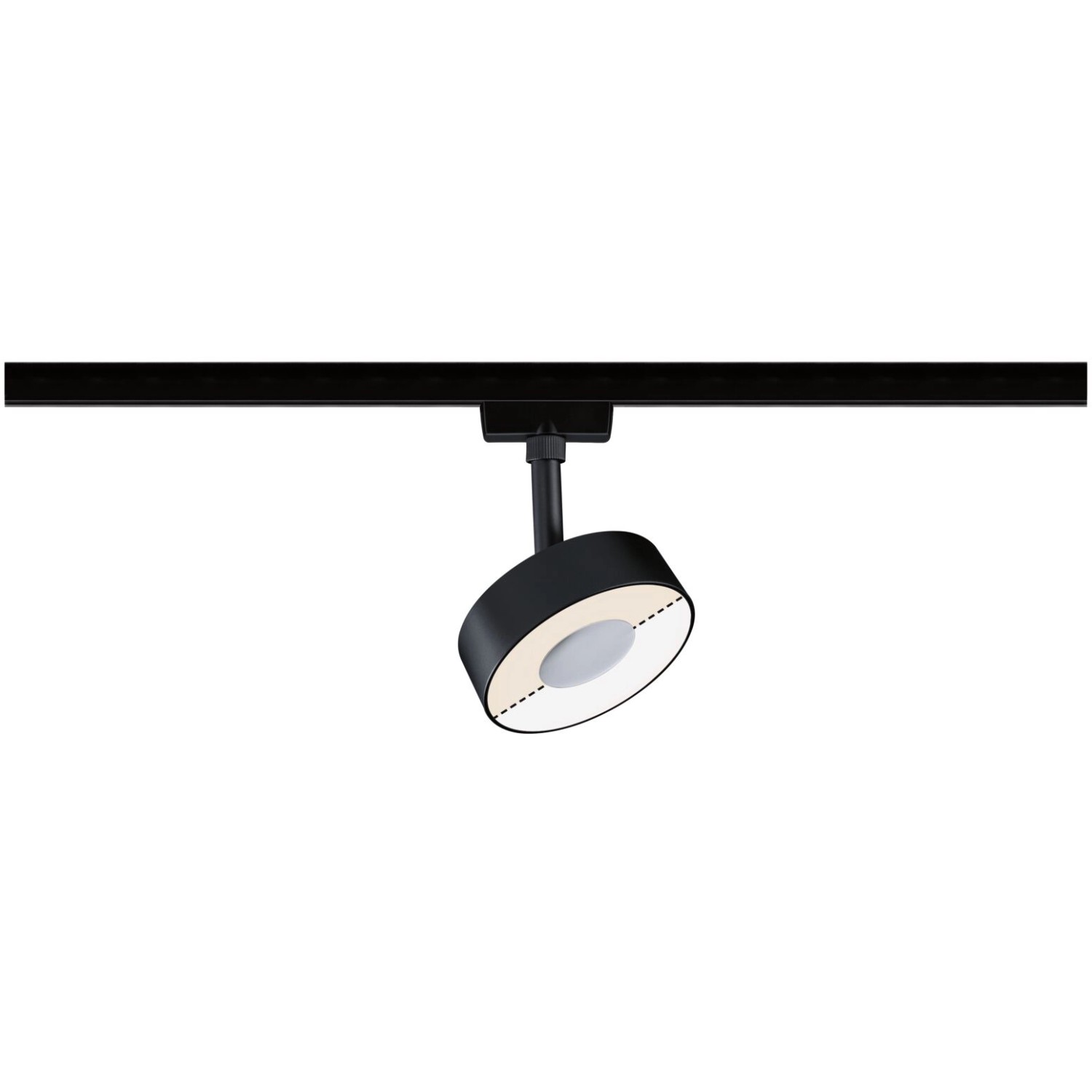 Paulmann Urail LED Schienenspot Circle 210lm 5W White Switch 230V Schwarz Matt