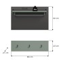 Inn.Furn Garderobenpaneel Set in Salbei und Grau 80 cm Cooper_10