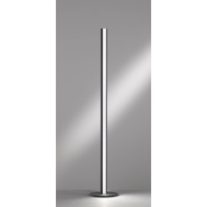 Moderne, schwarze LED-Stehleuchte Beat TW von Fischer & Honsel mit warmweißem Licht.