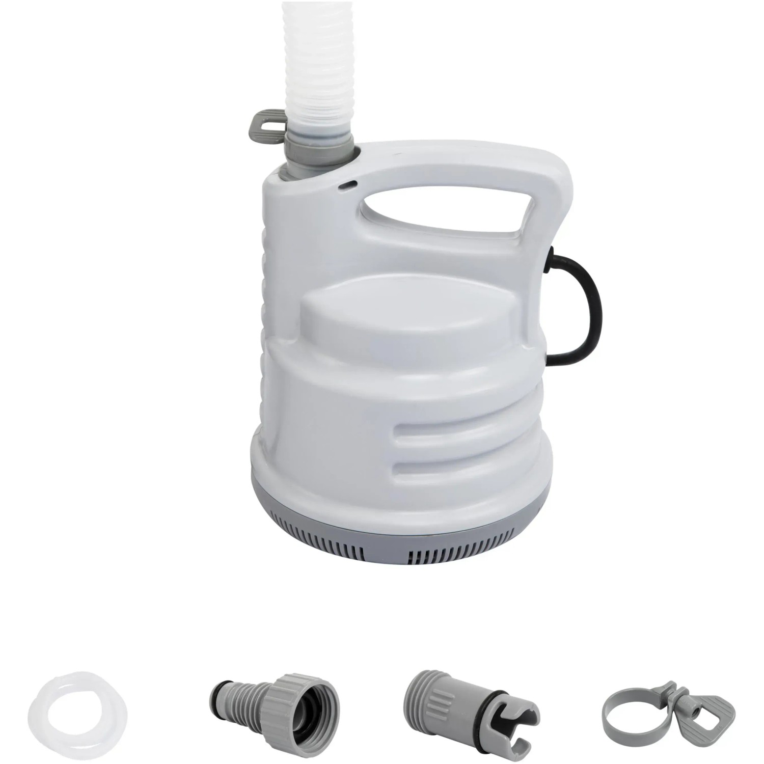 Bestway Flowclear Tauchpumpe (80W) zum Abpumpen von Poolwasser, inkl. Zubehör.