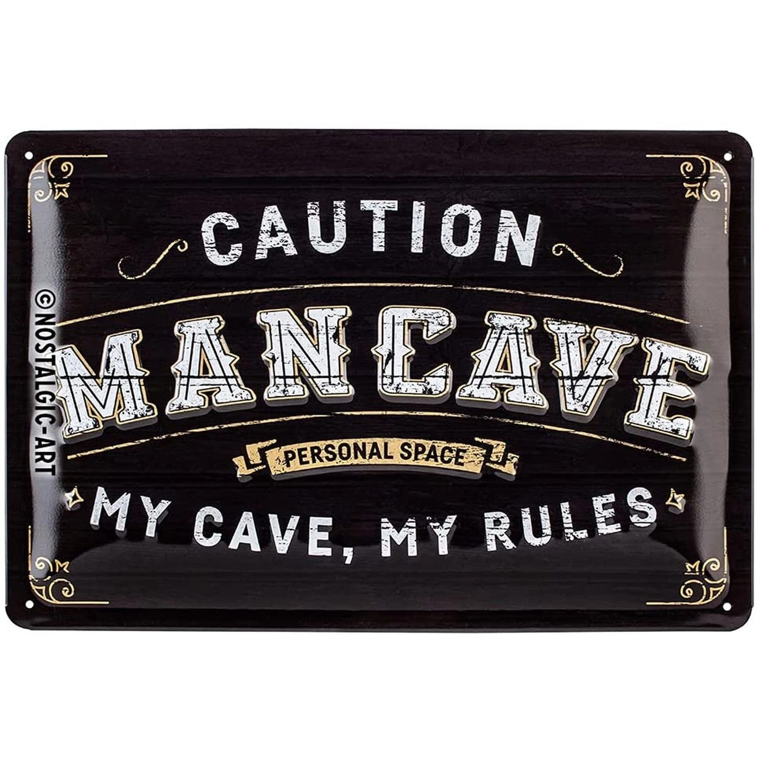 Nostalgic-Art Blechschild 20 x 30cm - Achtung - Man Cave günstig online kaufen