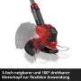 Einhell Akku-Rasentrimmer GE-CT 18/25-1 Li-Solo: Drehbarer und neigbarer Trimmerkopf für flexible Rasenpflege.