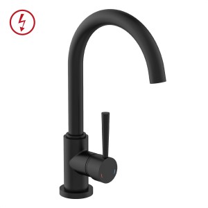 Schütte Spültischarmatur Niederdruck Cornwall, schwarz matt.