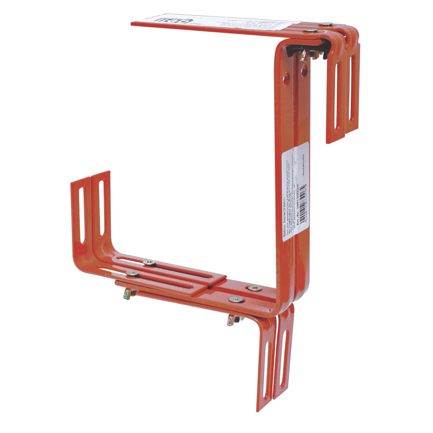 2x Balkonkastenhalter Grau Blumenkastenhalter Balkonkastenhalterung Halterung 22430767